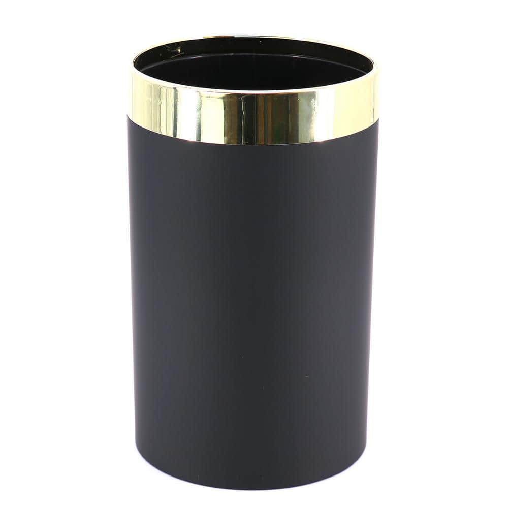 Black and Gold 10-Piece Nylon Kitchen Utensil Set with Crock