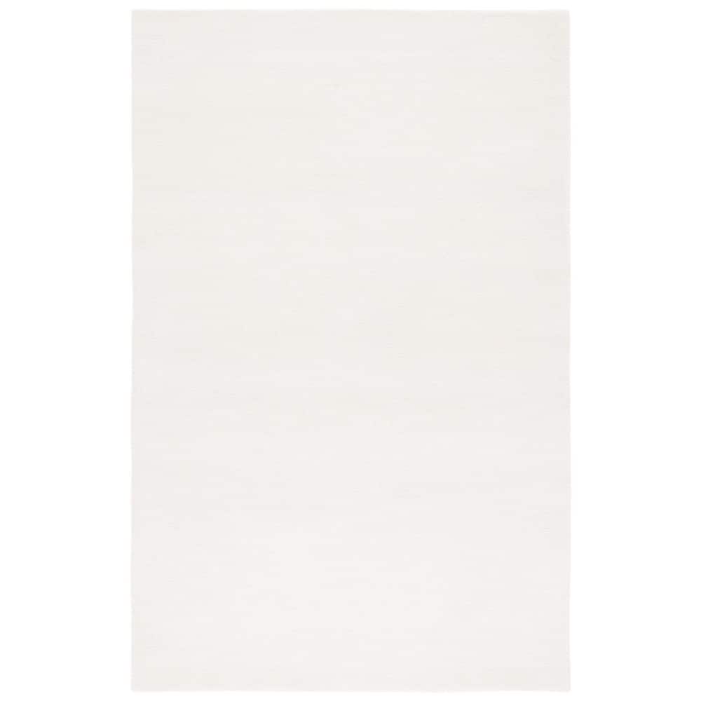 Ivory Elegance 47" Round Tufted Wool & Silk Area Rug