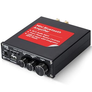 2.1 CH Wireless Stereo Power Amplifier Bluetooth Compatible with USB Player, RCA and Speaker Terminals - PDA33BU