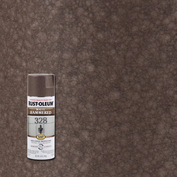Rust-Oleum Stops Rust 12 oz. Hammered Matte Brown Protective Spray Paint (6-Pack)