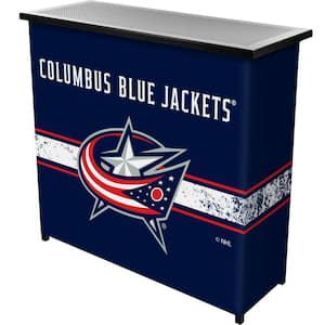 Columbus Blue Jackets Logo Blue 36 in. Portable Bar
