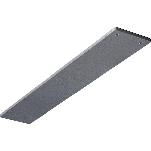 Ekena Millwork 3 in. x 0.25 in. x 18 in. Steel Hammered Light Blue Logan Bracket