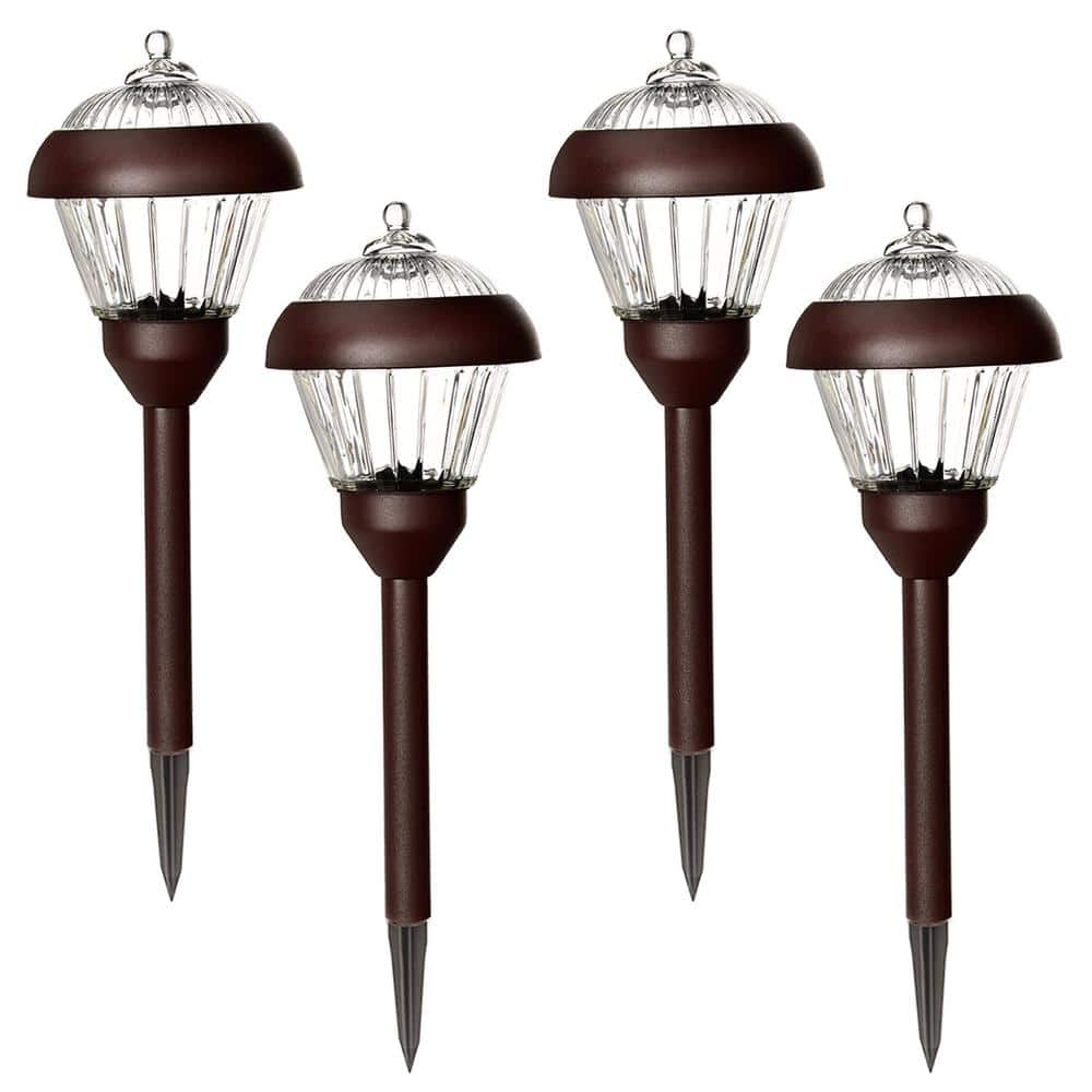 Reviews for GIGALUMI Solar Bronze Path Lights with Waterproof (4-Pack ...