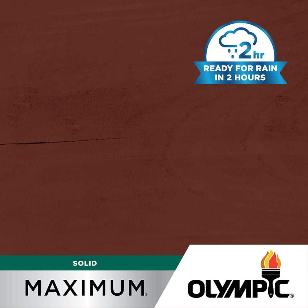 Olympic - Maximum 1 gal.SC-1052 Deep Redwood Solid Color Exterior Stain and Sealer in One