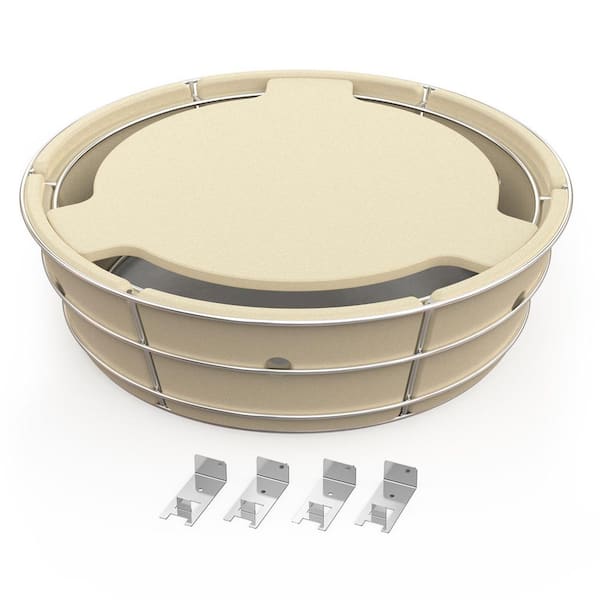 Stainless Steel Charcoal Ash Basket, Charcoal Firebox Set with Heat Deflector for Weber 22 in. Kettle Charcoal Grills