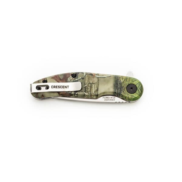 Crescent 3.25-in Steel Drop Point Pocket Knife in the Pocket Knives  department at