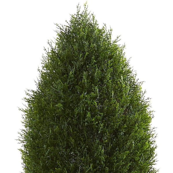 Nearly Natural 5 ft. UV Resistant Indoor/Outdoor Cypress Tree 5455