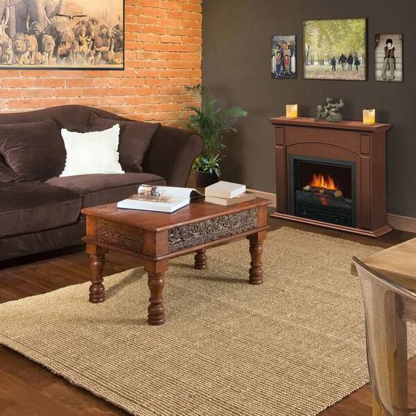 Quality Craft 28 in. Electric Fireplace in Chestnut