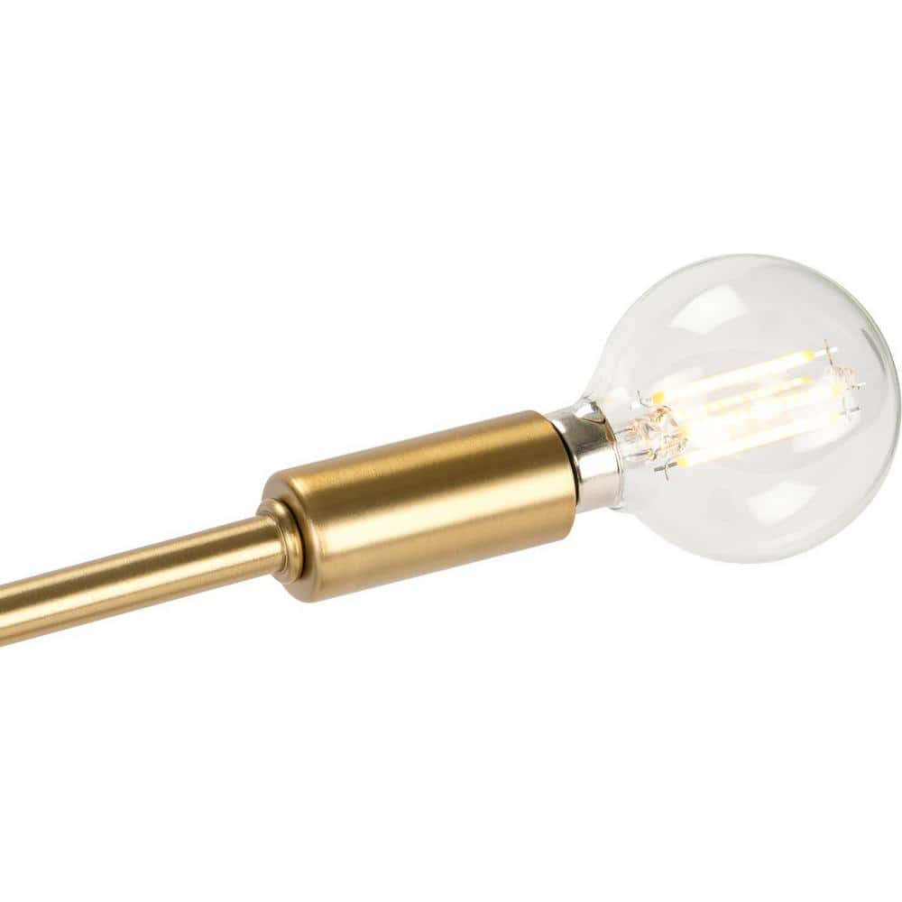 Brushed Bronze 5-Light Semi-Flush Mount Ceiling Fixture
