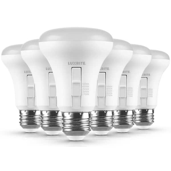 78 Watt Equivalent BR20 LED Light Bulb 5CCT 7-Watt 550 Lumens LED Flood Light Bulb Dimmable E26 Base UL Listed 6-Pack