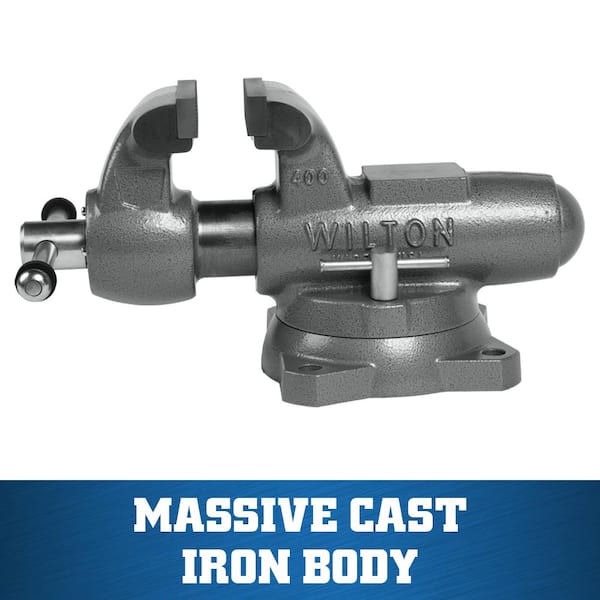 Wilton Machinist 4 in. Jaw Round Channel Vise with Swivel Base