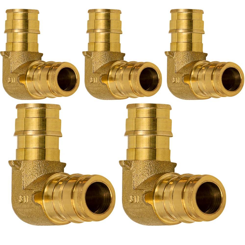 5/8 in. Elbow Pex Fitting, Expansion Pex A Elbow Brass No Lead, 90-Degree for Use with Pex A Tubing (Pack of 5) price history on PriceWatchPro