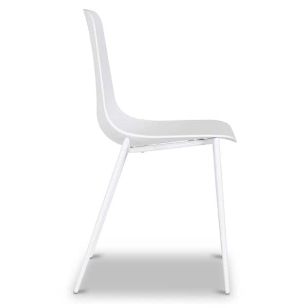 Poly and Bark Isla White Dining Chair Set of 4 HD 516 WHI X4 The Home Depot