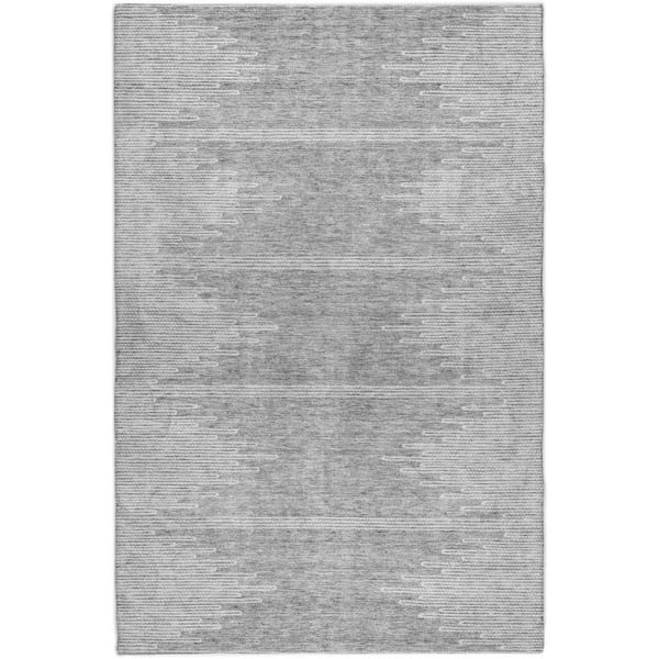 Dream Shag Premium Machine Washable Abstract ADS647 Gray 5 ft. x 7 ft. 6 in. Area Rug