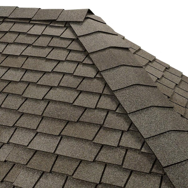 GAF Timbertex Antique Slate Double-Layer Hip and Ridge Cap Roofing Shingles (20 lin. ft. per Bundle) (30-pieces)