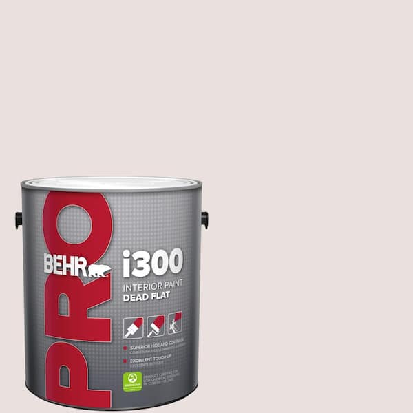 1 gal. #PR-W06 Prelude To Pink Dead Flat Interior Paint