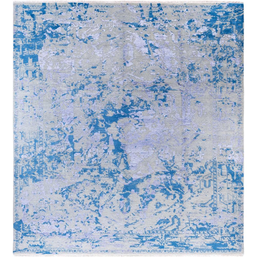 Ikat Beige 9 X 12 Hand-Knotted Wool Silk Indoor Area Rug price history on PriceWatchPro