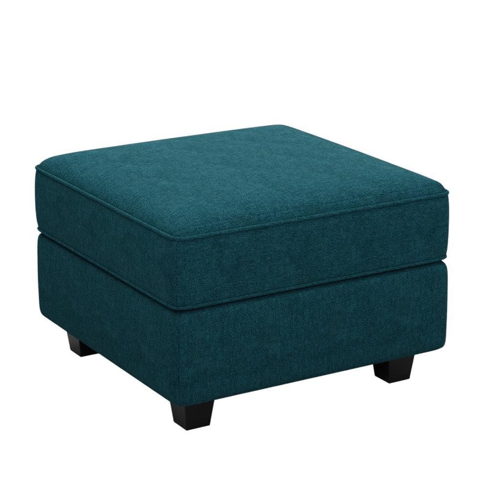 Microfiber Square Storage Ottoman Large Ottoman
