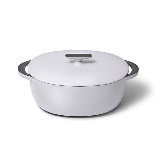 8qt Oval Dutch with Lid Gray
