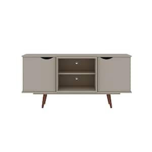 Hampton 53.54 in. Off White TV Stand Fits TV's up to 46 in. with Cable Management