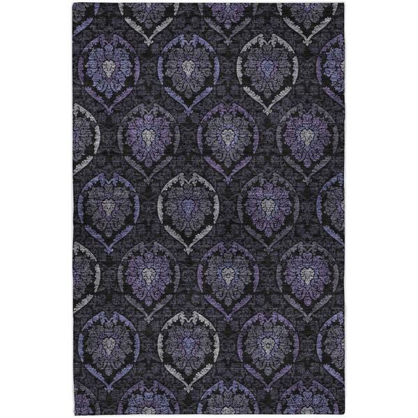 Dream Shag Premium Machine Washable Abstract ADS809 Purple 9 ft. x 12 ft. Area Rug