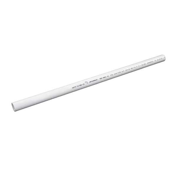 1/2 in. x 10 ft. White PVC SCH 40 Potable Pressure Water Pipe