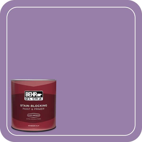 BEHR ULTRA 1 qt. #650B-6 Elite Wisteria Extra Durable Flat Interior Paint & Primer