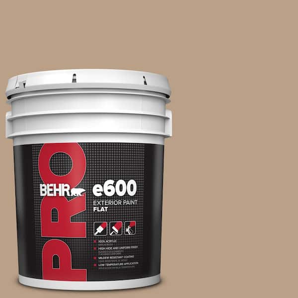 BEHR PRO 5 gal. #ICC-52 Cup of Cocoa Flat Paint