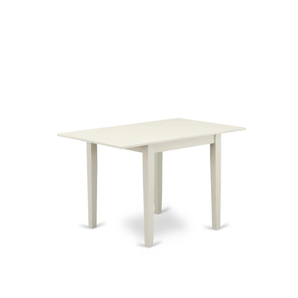3-Piece Linen White Finish Solid Wood Top with Dropleaf Dining Table Set price history on PriceWatchPro