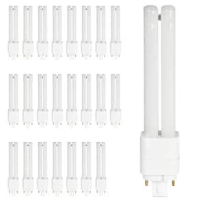 26-Watt Equivalent PL QuadTube CFLNI 4-Pin Plugin G24Q-3 Base CFL Replacement LED Light Bulb, Soft White 2700K (24-Pack)