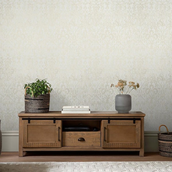 Majestic Damask Neutral Wallpaper