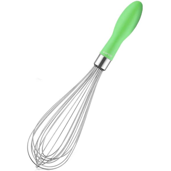 Zulay Kitchen 12 in. Stainless Steel Whisk - Green