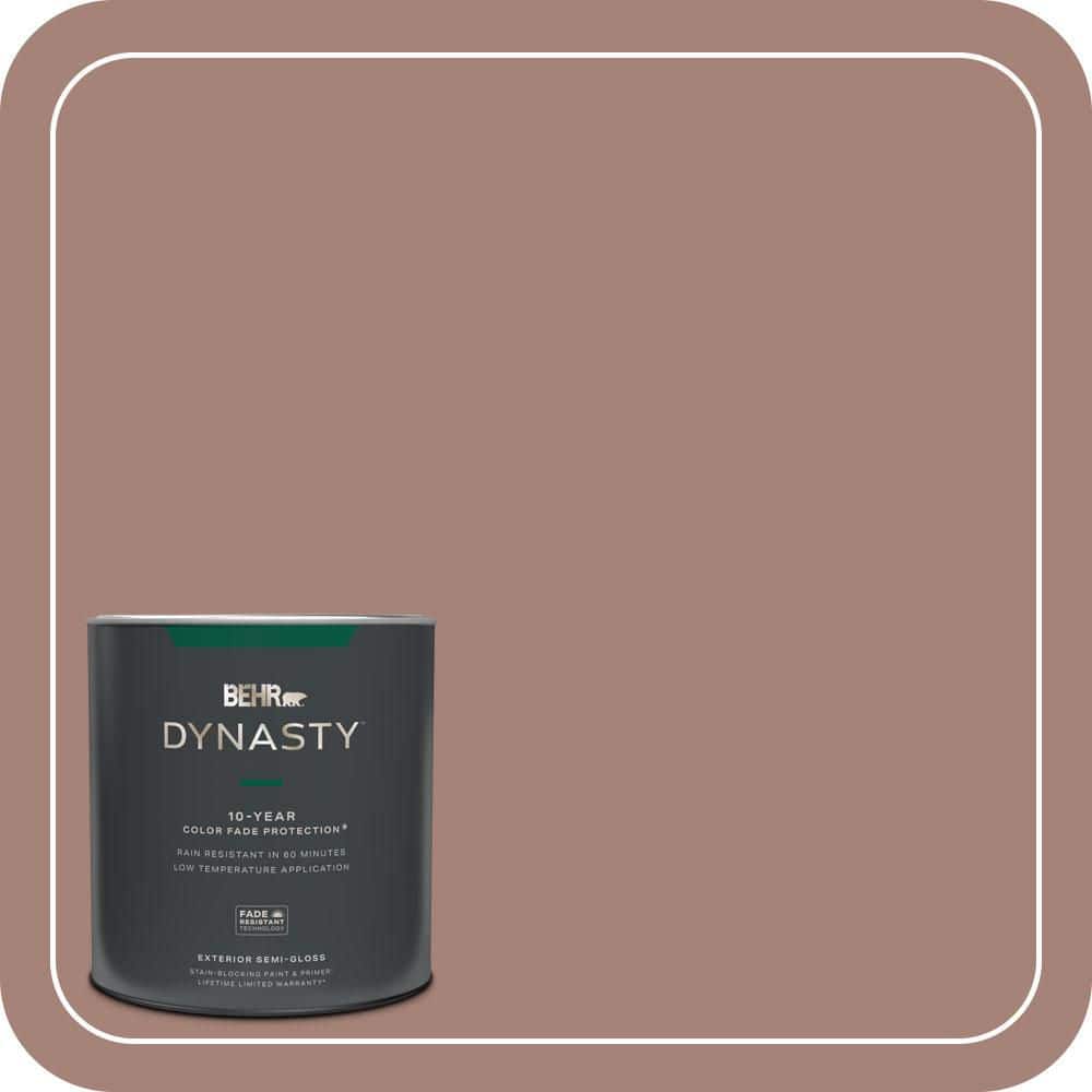 1 qt. Home Decorators Collection #HDC-NT-07 Hickory Branch Semi-Gloss Enamel Exterior Stain-Blocking Paint & Primer -  BEHR DYNASTY, ZZ251101