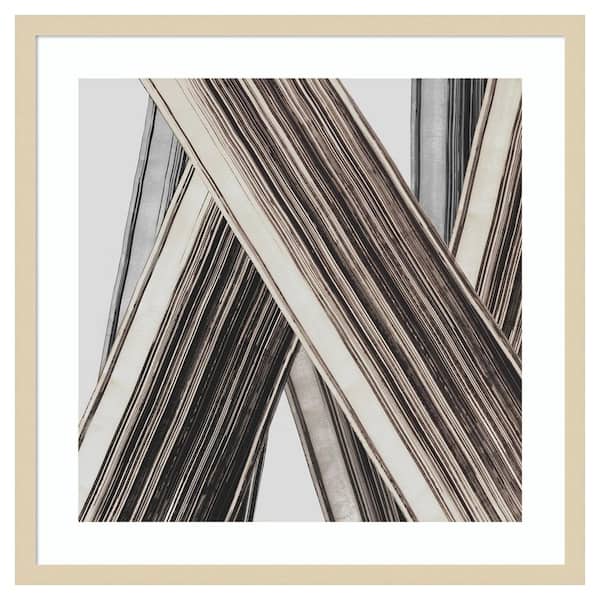 Amanti Art Bold Impressions II by Jacob q 25 in. W x 25 in. H. Wood Framed Wall Art Print Framed in Brown