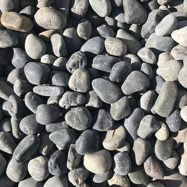 Butler Arts 3/4 in. to 2 in. Small Black Mexican Beach Pebble (2200 lbs. Contractor Super Sack)