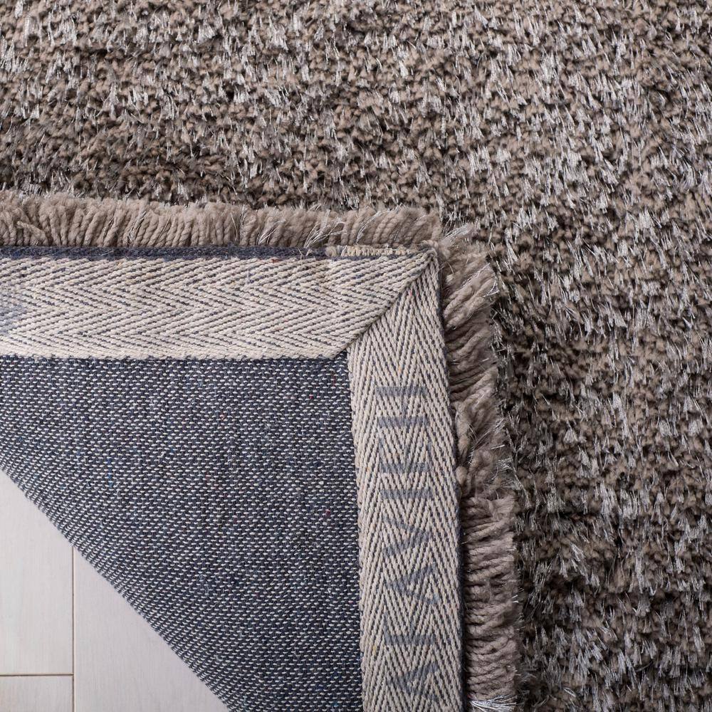 South Beach 6' x 6' Silver Synthetic Shag Rug