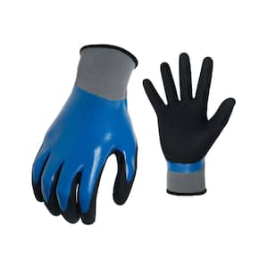 Large Water Resistant Coated Anti-Slip Gloves