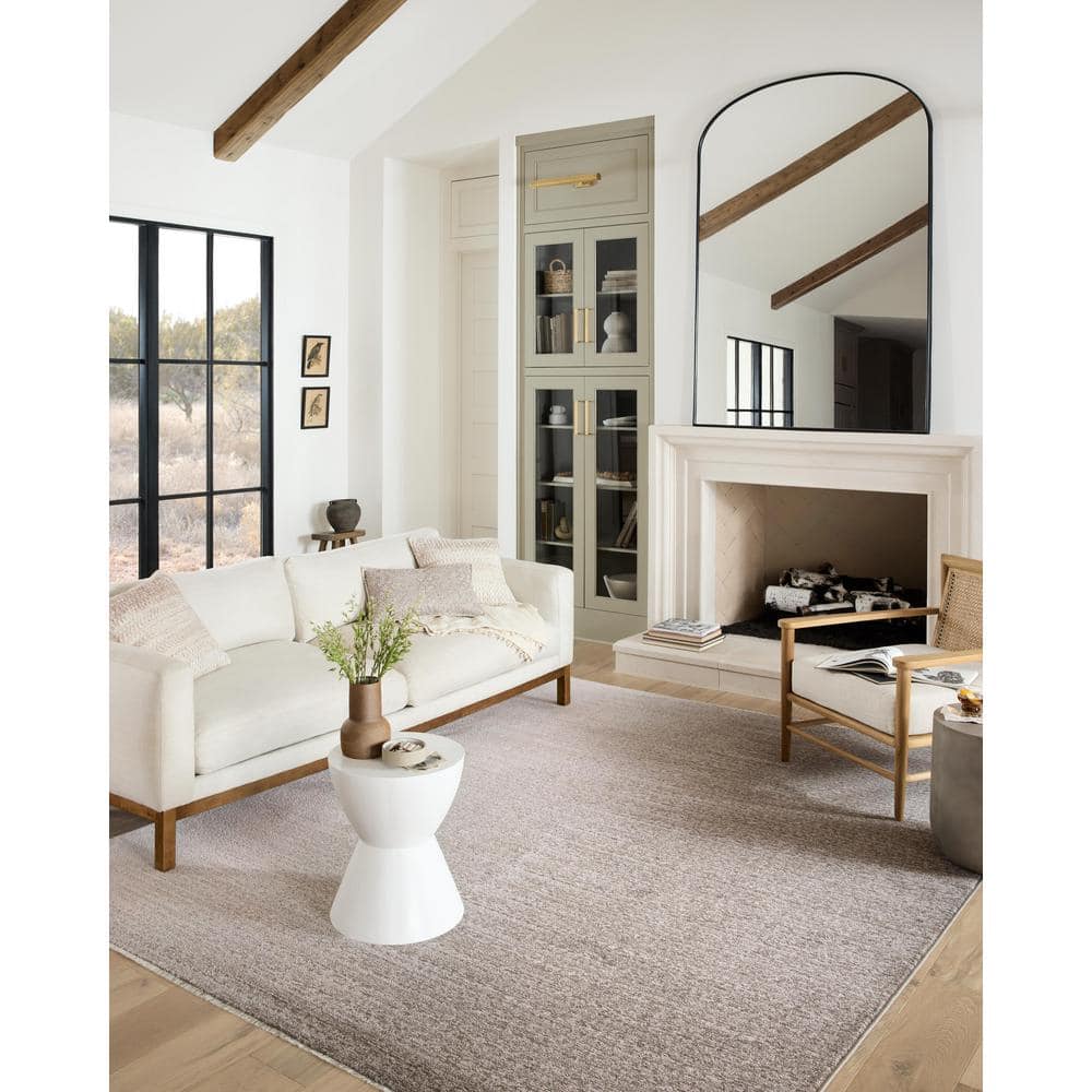 Vance Taupe and Ivory Abstract Polypropylene Area Rug