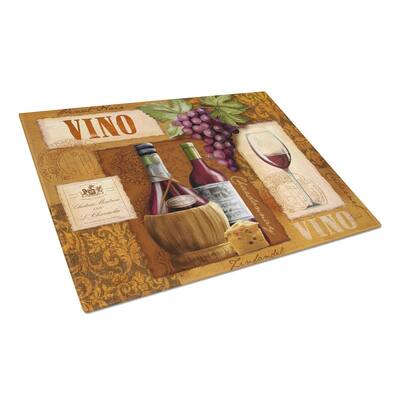 Vino Wine Tempered Glass Large Cutting Board