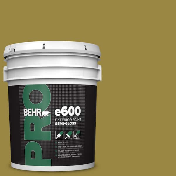 BEHR PRO 5 gal. #380D-7 Wild Grass Semi-Gloss Exterior Paint