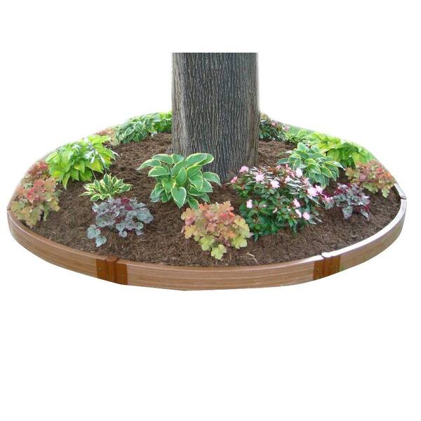 Frame It All One Inch Series 6.5 ft. dia. x 5.5 in. Composite Tree Ring Raised Garden Bed Kit