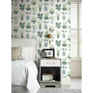 34.17 sq. ft. Plant Party Peel and Stick Wallpaper