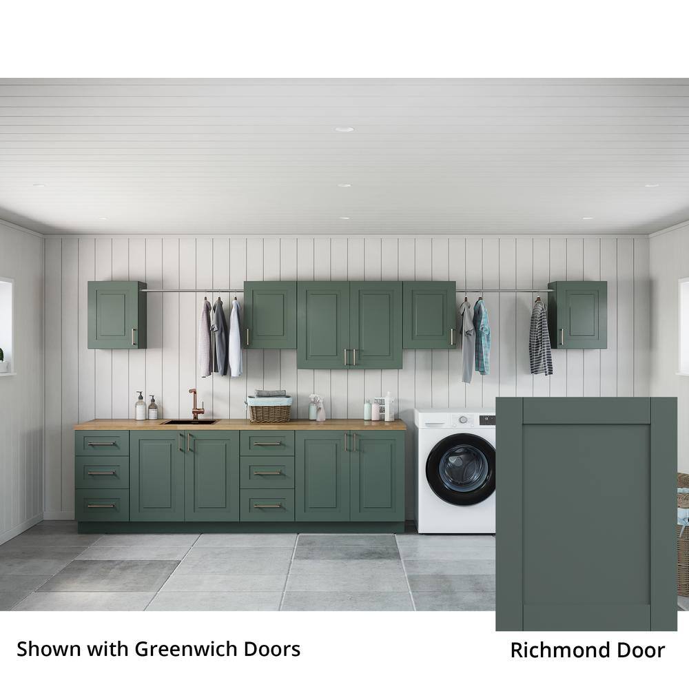 Richmond Aspen Green Plywood Shaker Stock Ready to Assemble Kitchen-Laundry Cabinet Kit 24 in. x 84 in. x 178 in. price history on PriceWatchPro