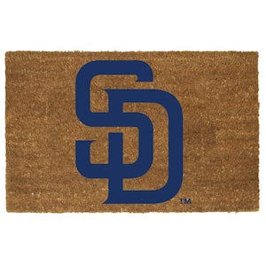 San Diego Padres 19.5 in. x 29.5 in. Coir Fiber Colored Logo Door Mat