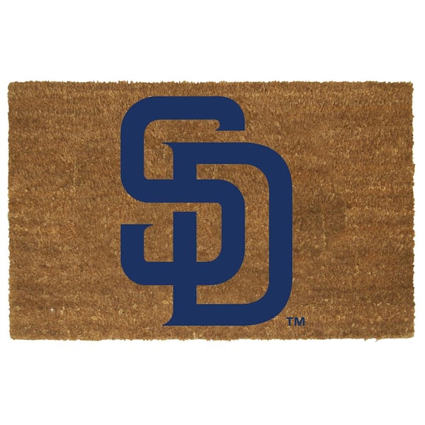 The Memory Company San Diego Padres 19.5 in. x 29.5 in. Coir Fiber Colored Logo Door Mat