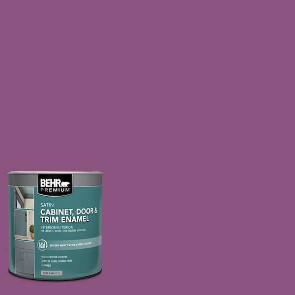 BEHR PREMIUM 1 qt. #HDC-MD-07 Dynamic Magenta Satin Enamel Interior/Exterior Cabinet, Door & Trim Paint