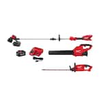 M18 18 Volt Lithium Ion Brushless Cordless String Trimmer, M18 FUEL Blower and M18 FUEL Hedge Trimmer 6.0Ah Kit  3 Tool