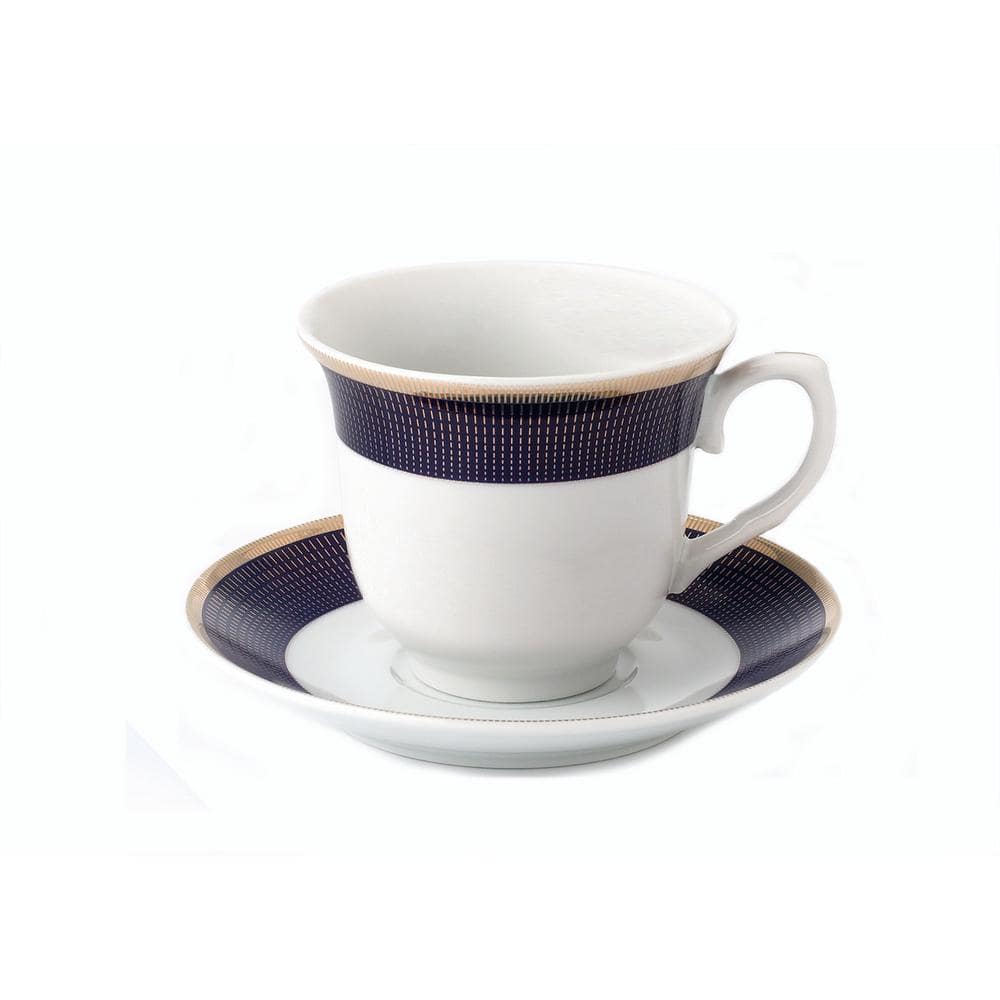 Lorren Home Trends 4 Piece Teacup & Saucer Set