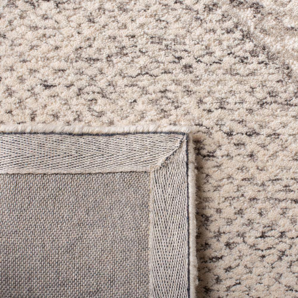 Elysian Ivory & Grey Abstract Hand-Tufted Wool Area Rug - 9' x 12'