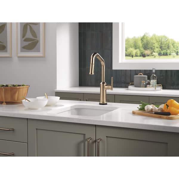 Cordova Touch2O Touchless Gold Champagne Bronze Single Handle Bar Faucet